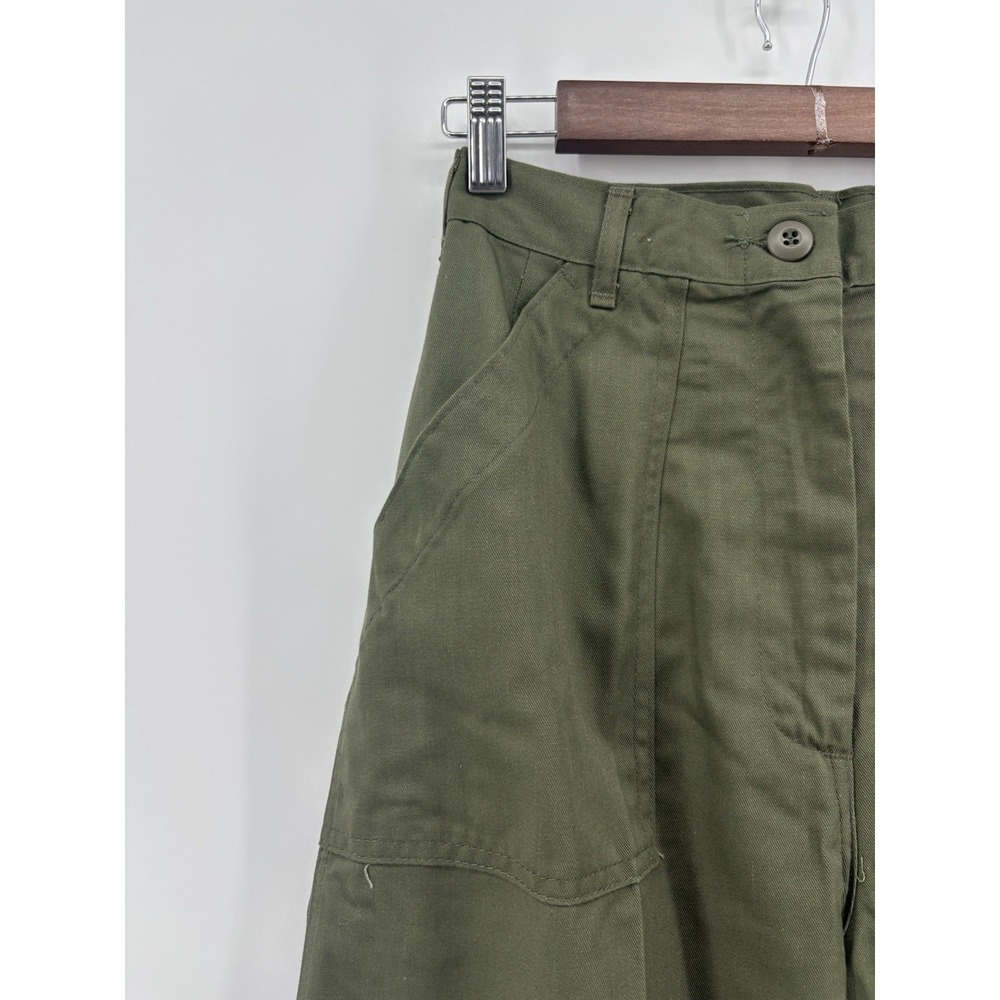 Vintage OG 507 Military Utility Slacks Trousers Vietnam Pants Olive Green 14L 32